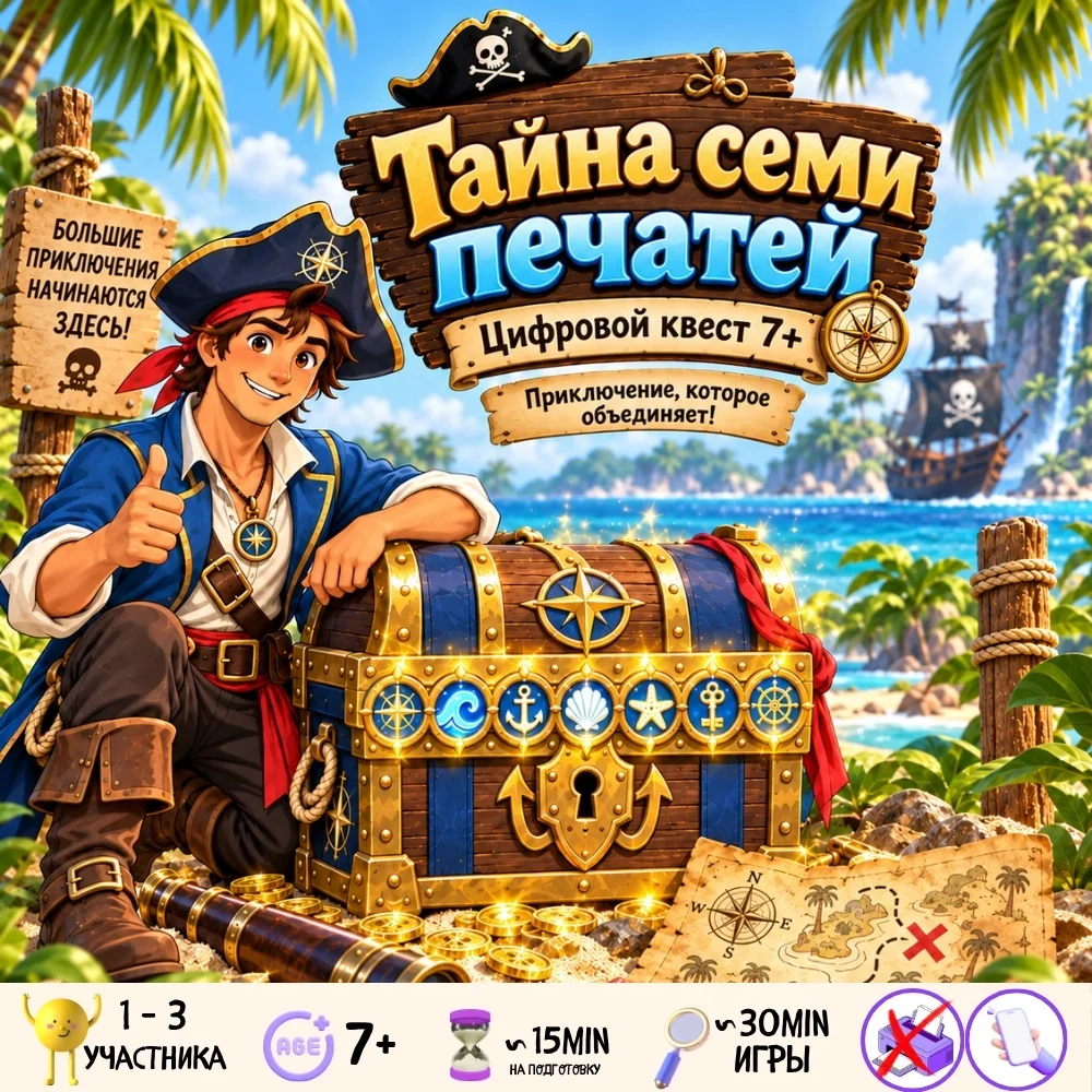 Тайна семи печатей – цифровой квест для детей 7+