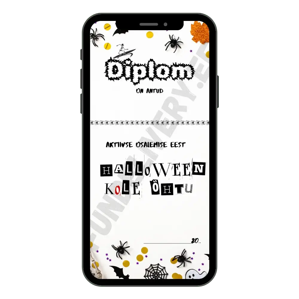 Halloween aardejaht diplom