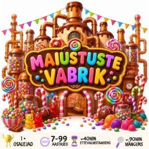 Maiustuste Vabrik – ainulaadne aardejaht lastele ja taiskasvanutele