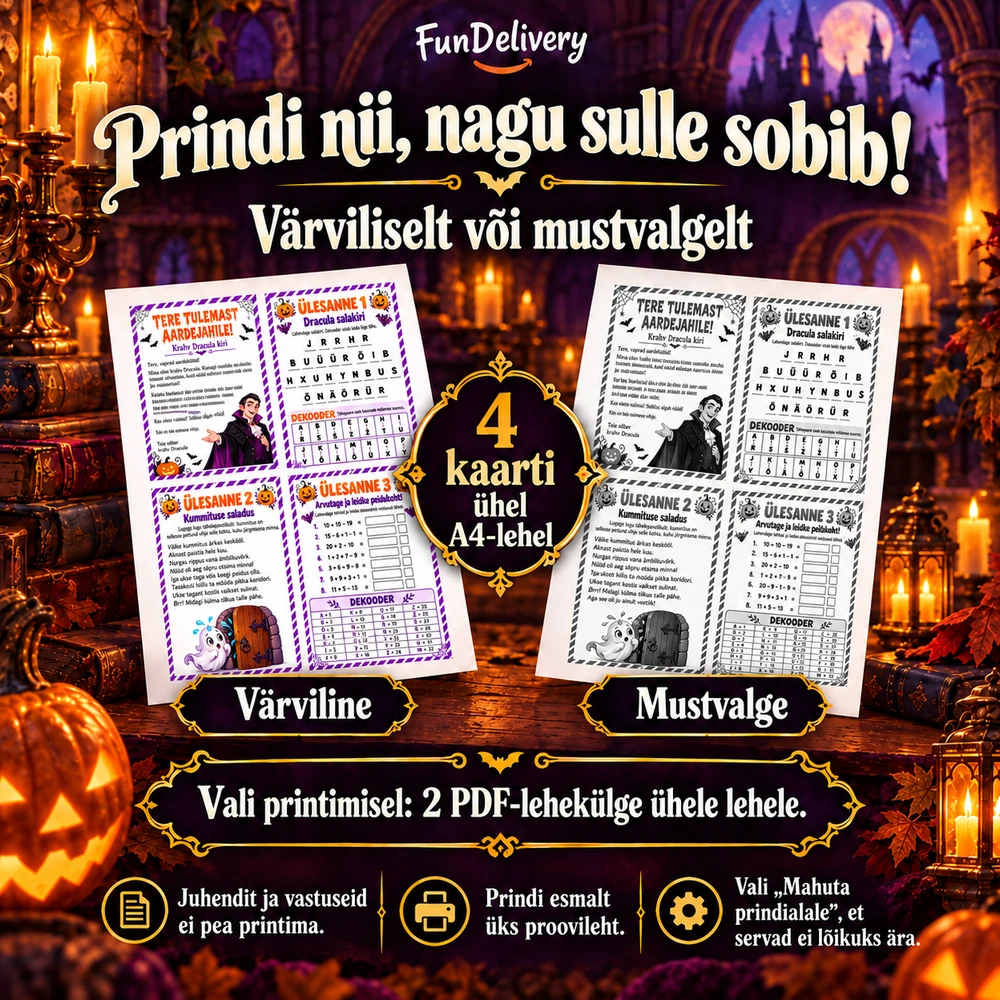 Aardejaht halloween juhend